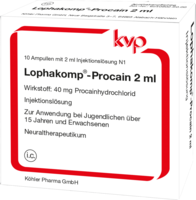 LOPHAKOMP Procain 2 ml Injektionslösung