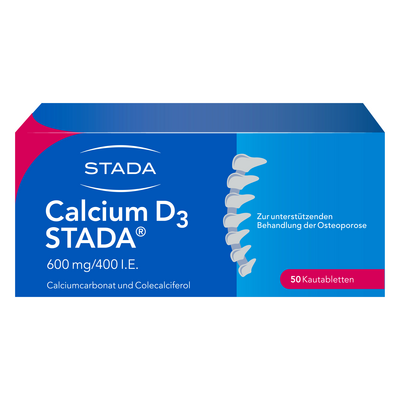 CALCIUM D3 STADA 600 mg/400 I.E. Kautabletten