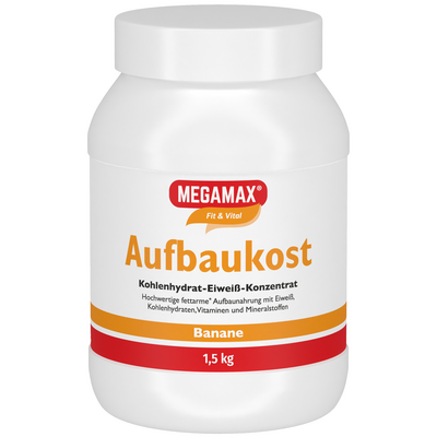 MEGAMAX Aufbaukost Banane Pulver