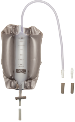 BEINBEUTEL 750 ml 50 cm steril kürzb.m.Klappventil