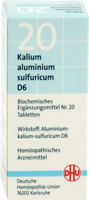 BIOCHEMIE DHU 20 Kalium alum.sulfur.D 6 Tabletten