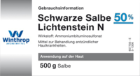 SCHWARZE SALBE 50% Lichtenstein N