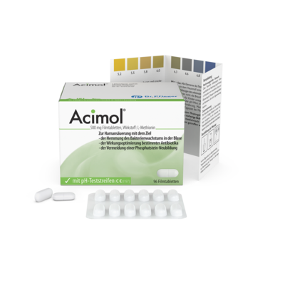 ACIMOL mit pH Teststreifen Filmtabletten