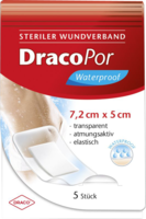 DRACOPOR waterproof Wundverband 5x7,2 cm steril