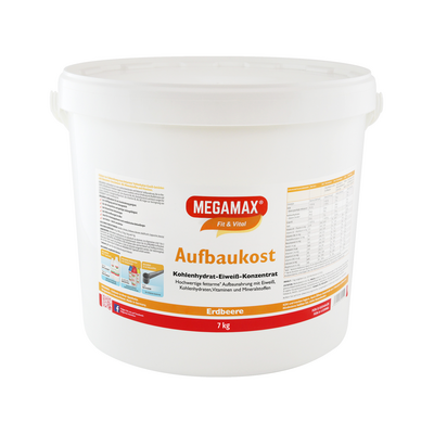 MEGAMAX Aufbaukost Erdbeere Pulver