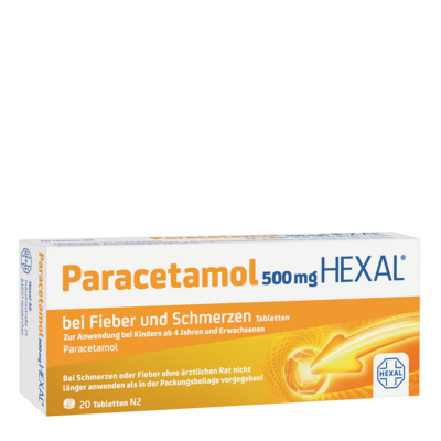 PARACETAMOL 500 mg HEXAL b.Fieber u.Schmerzen Tab.