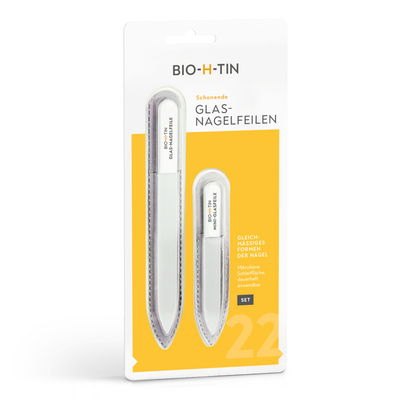 BIO-H-TIN Glas Nagelfeile Set