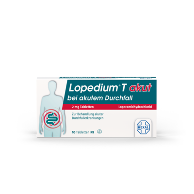 LOPEDIUM T akut bei akutem Durchfall Tabletten