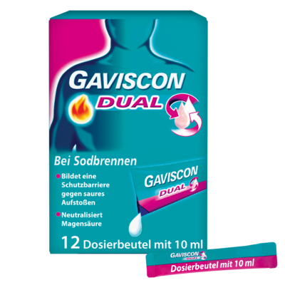 GAVISCON Dual 500mg/213mg/325mg Susp.z.Einn.Btl.