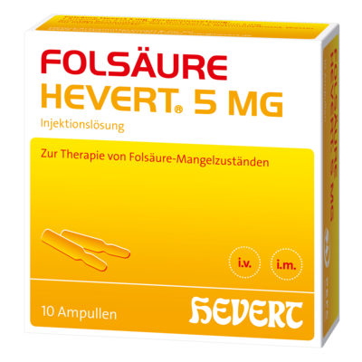 FOLSÄURE Hevert 5 mg Inj.-Lösung Ampullen