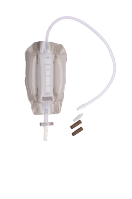 BEINBEUTEL 500 ml 65 cm steril Schlauch kürzbar