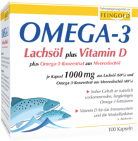 OMEGA-3 LACHSÖL plus Vit.D plus Omega-3 Konz.Kps.