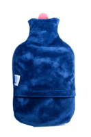 WÄRMFLASCHE 2 l mit Bezug blau