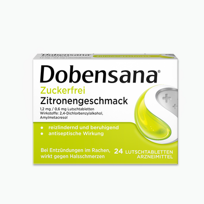 DOBENSANA zuckerfrei Zitronengesc.1,2mg/0,6mg Lut.