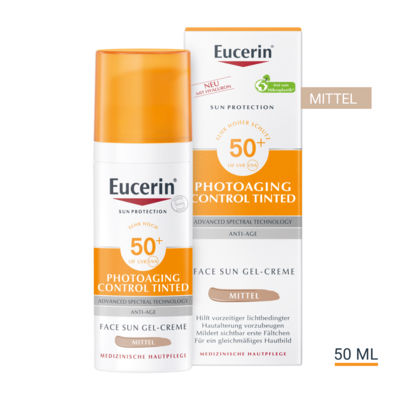 EUCERIN Sun CC Creme getönt mittel LSF 50+