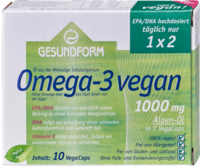 GESUNDFORM Omega-3 vegan Algenöl 1000 mg VegaCaps