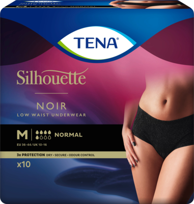 TENA SILHOUETTE normal M noir Inkontinenz Pants
