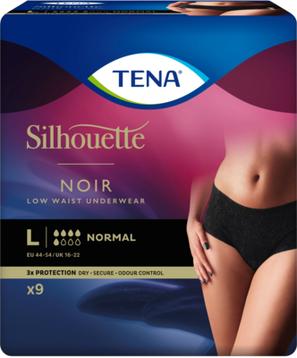 TENA SILHOUETTE normal L noir Inkontinenz Pants