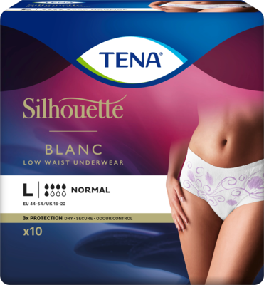 TENA SILHOUETTE normal L blanc Inkontinenz Pants