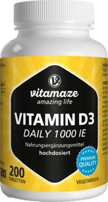 VITAMIN D3 1000 I.E. daily vegetarisch Tabletten