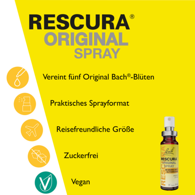 BACHBLÜTEN Original Rescura Spray m.Alkohol