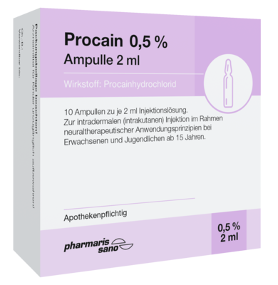 PROCAIN pharmarissano Ampulle 0,5% 2 ml Inj.-Lsg.