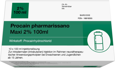 PROCAIN pharmarissano Injektionsflasche 2% 100 ml
