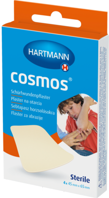 COSMOS Schürfwundenpflaster 4,5x6,5 cm steril
