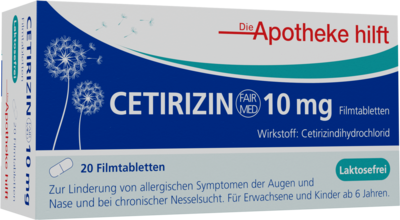 CETIRIZIN Fair-Med Healthcare 10 mg Filmtabletten