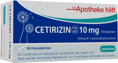 CETIRIZIN Fair-Med Healthcare 10 mg Filmtabletten