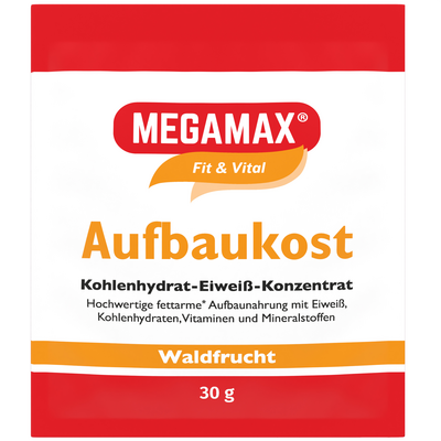 MEGAMAX Aufbaukost Waldfrucht Pulver