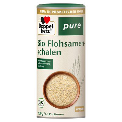 DOPPELHERZ Bio Flohsamenschalen pure Pulver