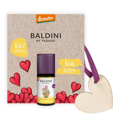 BALDINI Von Herzen Mini-Duftset mit Holzanhänger