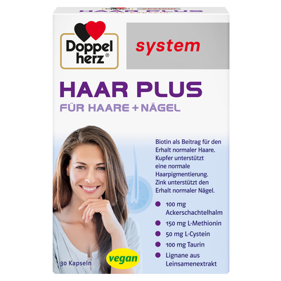 DOPPELHERZ Haar Plus system Kapseln
