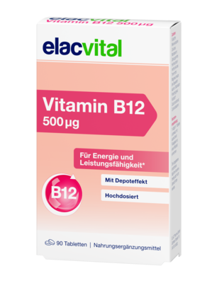 ELACVITAL Vitamin B12 500 µg Filmtabletten