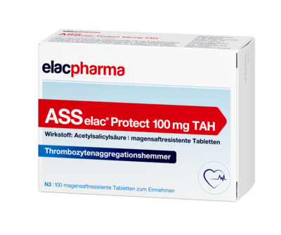 ASS elac Protect 100 mg TAH magensaftres.Tabletten