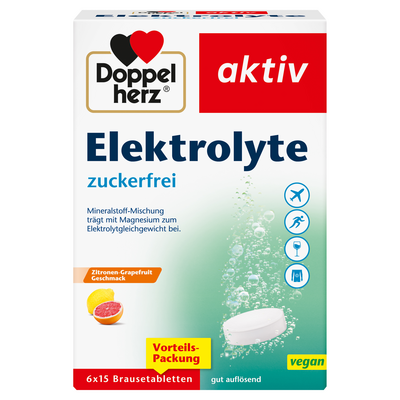 DOPPELHERZ Elektrolyte zuckerfrei Brausetabletten