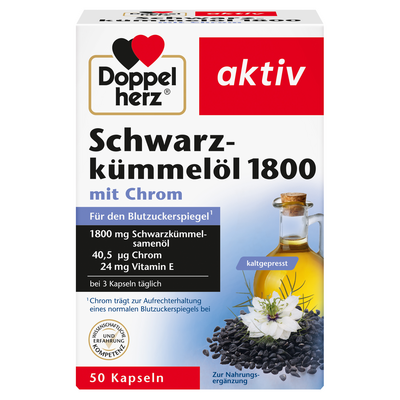 DOPPELHERZ Schwarzkümmelöl 1800 Kapseln