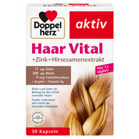 DOPPELHERZ Haar Vital+Zink+Hirse Kapseln