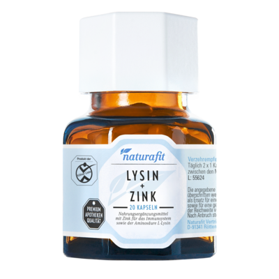 NATURAFIT Lysin+Zink Kapseln