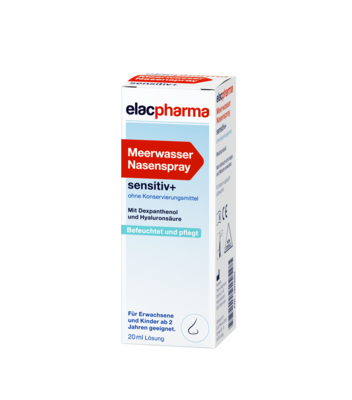 ELACPHARMA Meerwasser Nasenspray sensitiv+
