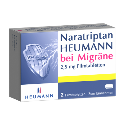 NARATRIPTAN Heumann bei Migräne 2,5 mg Filmtabl.