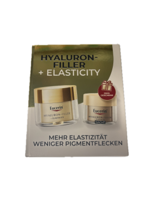 EUCERIN Anti-Age Elasticity+Filler Tagescreme AKTUELL ALS WEIHNACHTSSET NUR SOLANGE DER VORRAT REICHT + 20ml Hyaluron-Filler + Elasticity Nachtpflege GRATIS