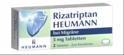 RIZATRIPTAN HEUMANN bei Migräne 5 mg Tabletten