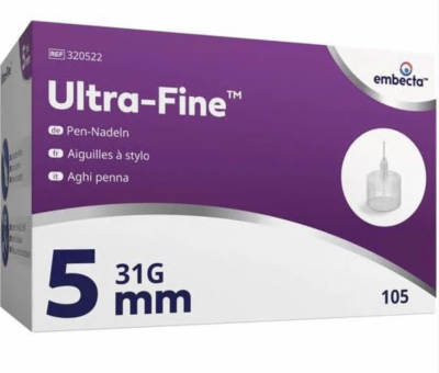 ULTRA-FINE Pen-Nadeln 5 mm