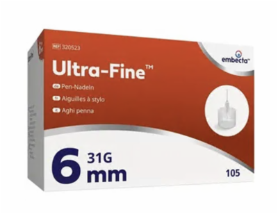 ULTRA-FINE Pen-Nadeln 6 mm