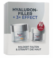 EUCERIN Anti-Age Hyaluron-Filler Tag LSF 30 AKTUELL ALS WEIHNACHTSSET NUR SOLANGE DER VORRAT REICHT + 20ml Hyaluron-Filler Nachtpflege GRATIS