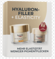 EUCERIN Anti-Age Hyaluron-Filler+Elast.Cre.LSF 30 AKTUELL ALS WEIHNACHTSSET NUR SOLANGE DER VORRAT REICHT + 20ml Hyaluron-Filler + Elasticity Nachtpflege GRATIS